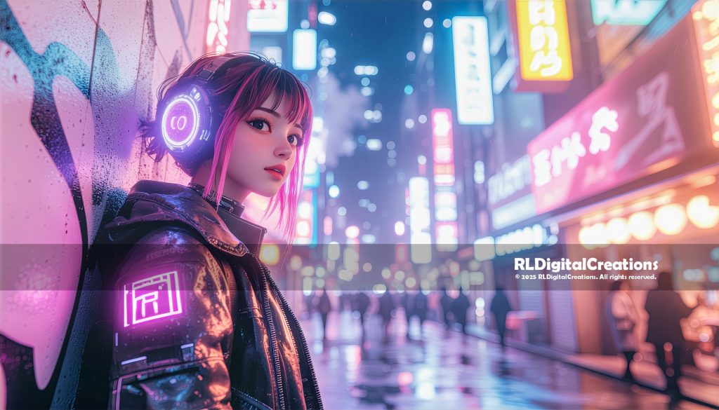 Neon Daydreams in the Rain