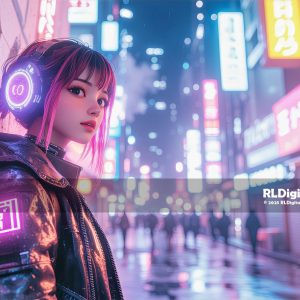 Neon Daydreams in the Rain