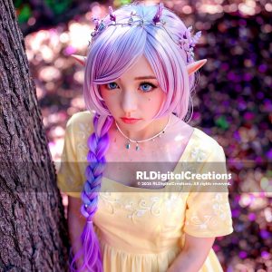 Gaze of the Lavender Forest Elf