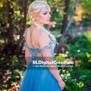 Sapphire Whisper of the Sunlit Glade