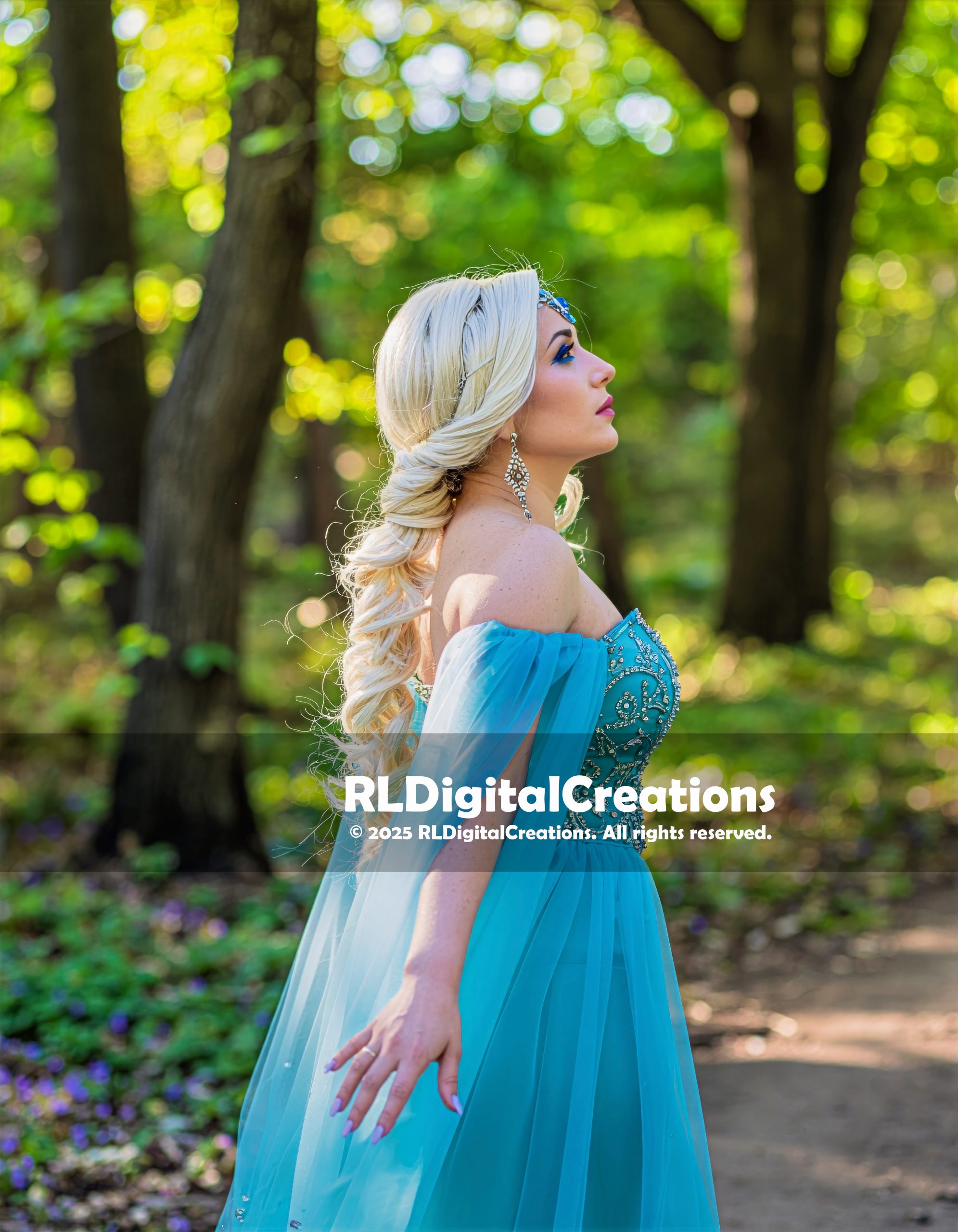 Celestial Poise in the Emerald Light