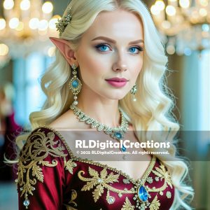 Crystal-Crowned Elven Empress