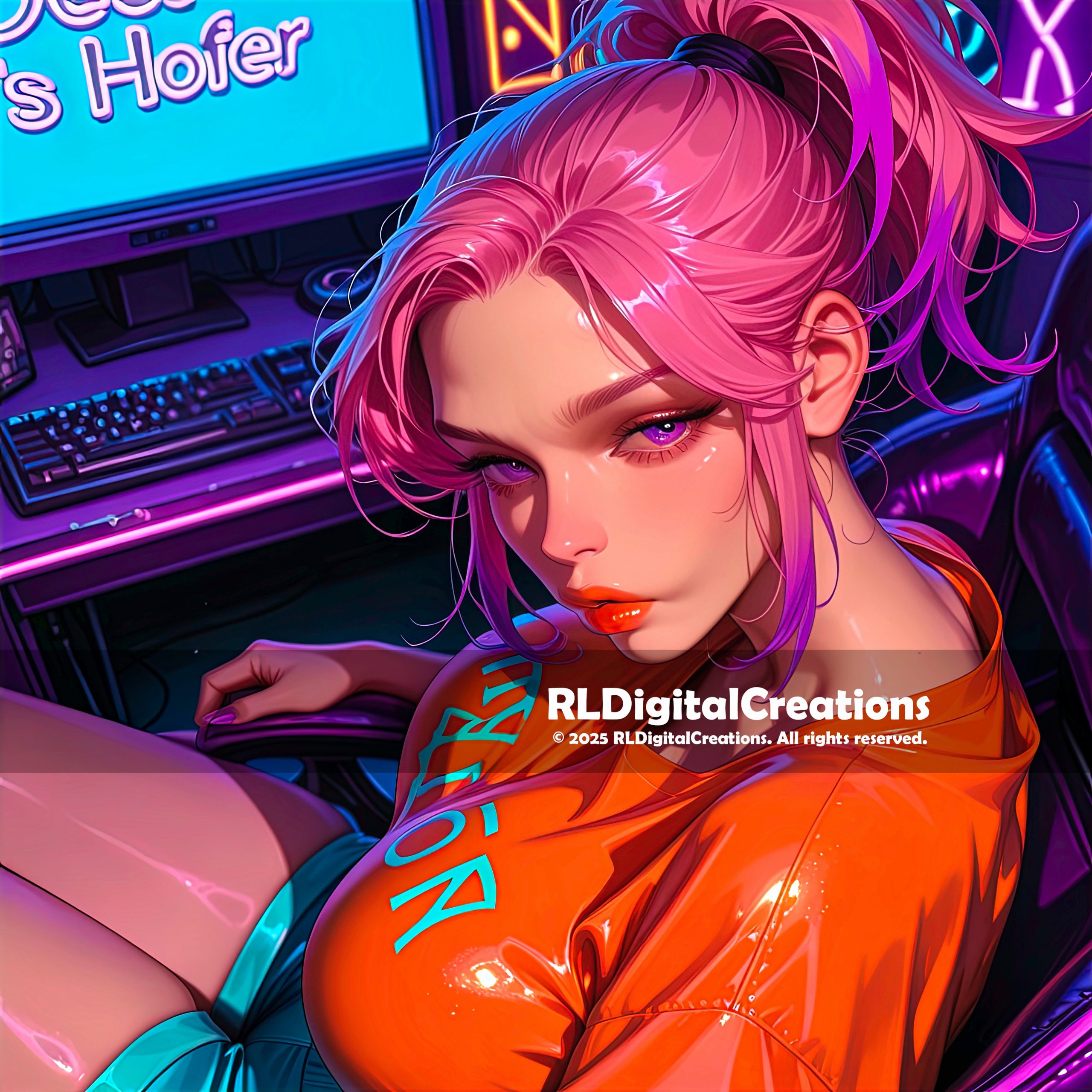 Neon Crush: Late-Night Glare