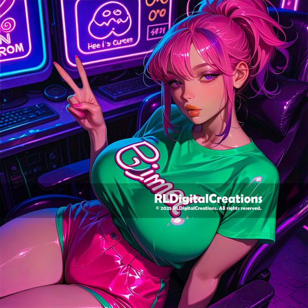 Neon Peace: Cute, Unbothered, In Control