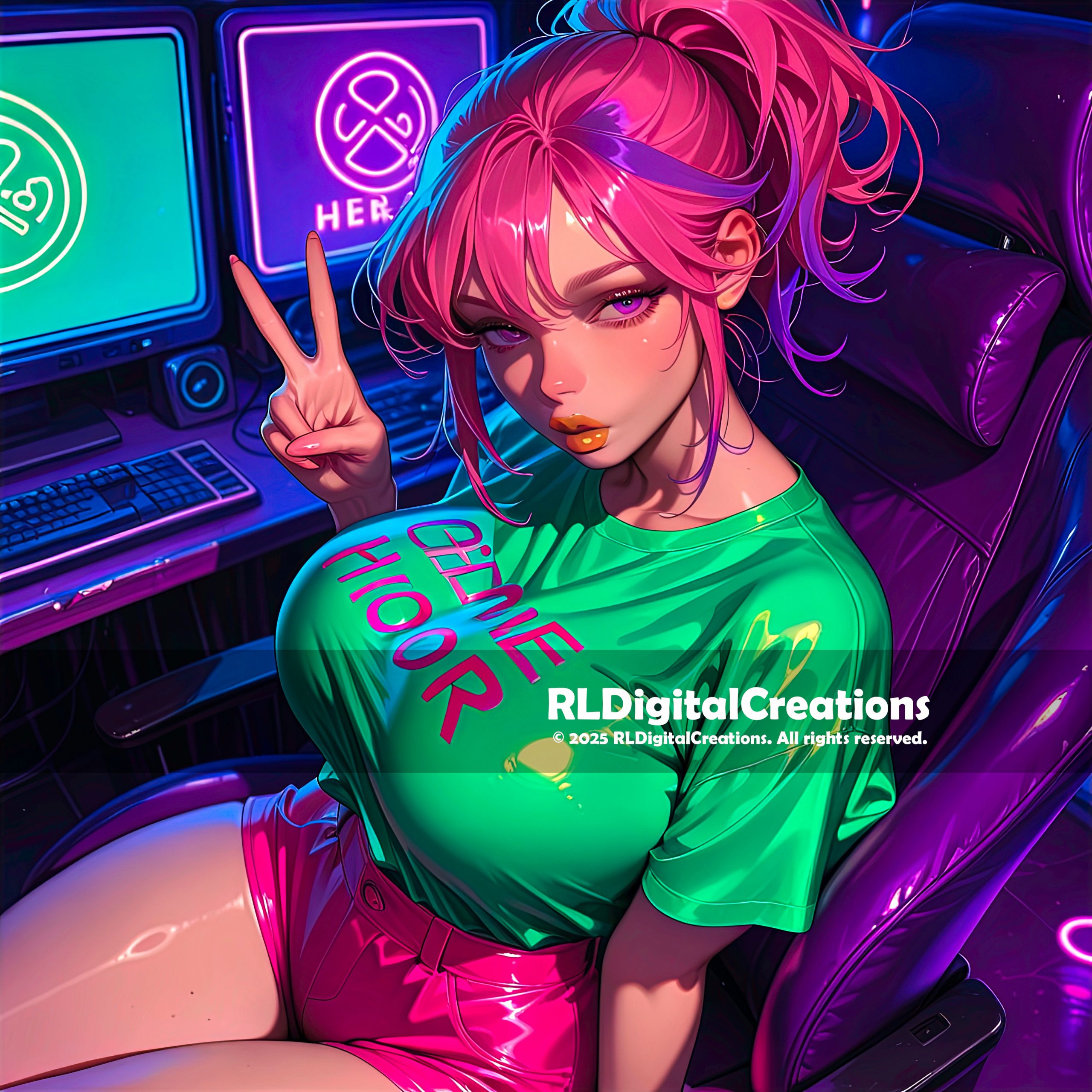 Game Hour Glow: Peace Sign, Power Move