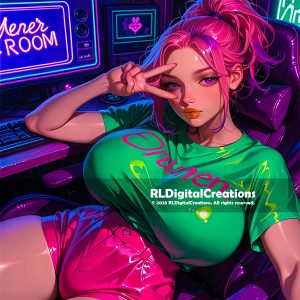 Gamer Room Siren: Peace Eyes, Neon Energy