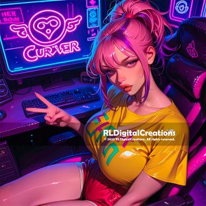 Curver Club: Neon Peace Sign