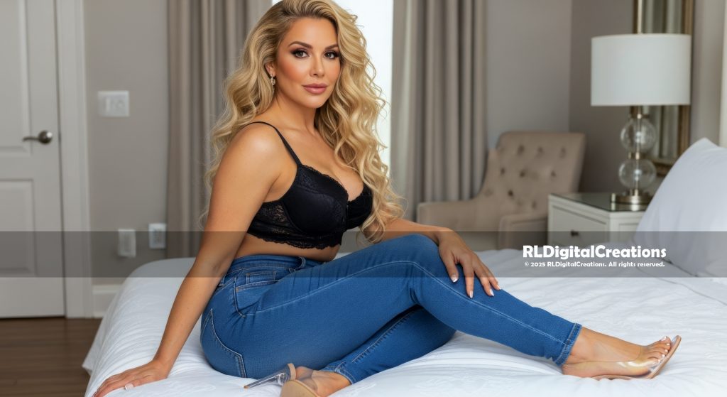 Soft-Lit Denim Temptation