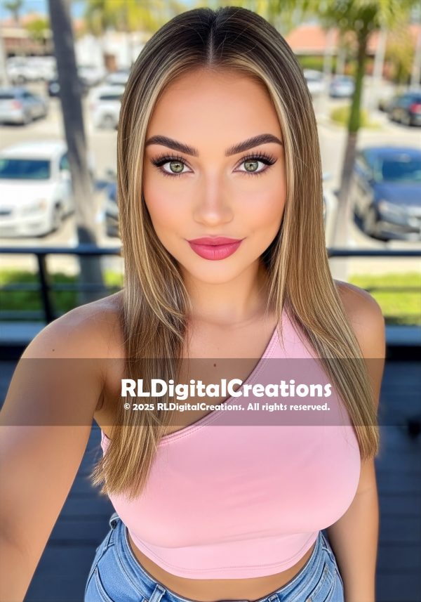 Sunlit Soft-Girl Selfie Glow