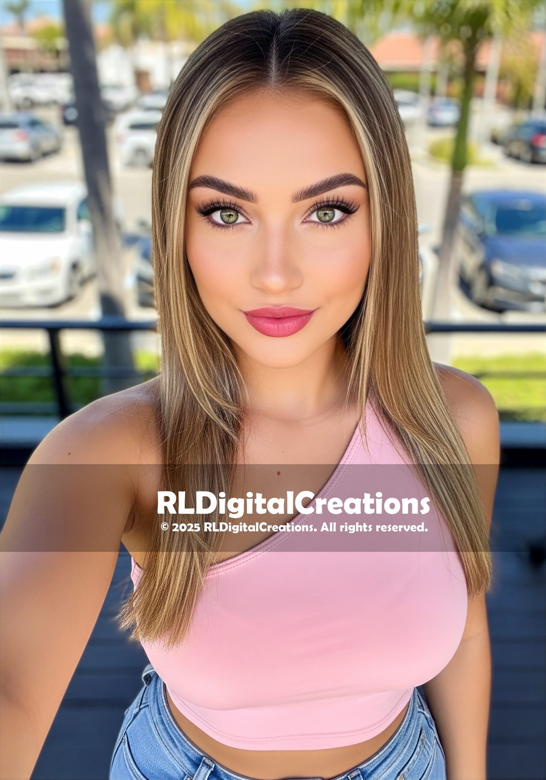 Sunlit Soft-Girl Selfie Glow