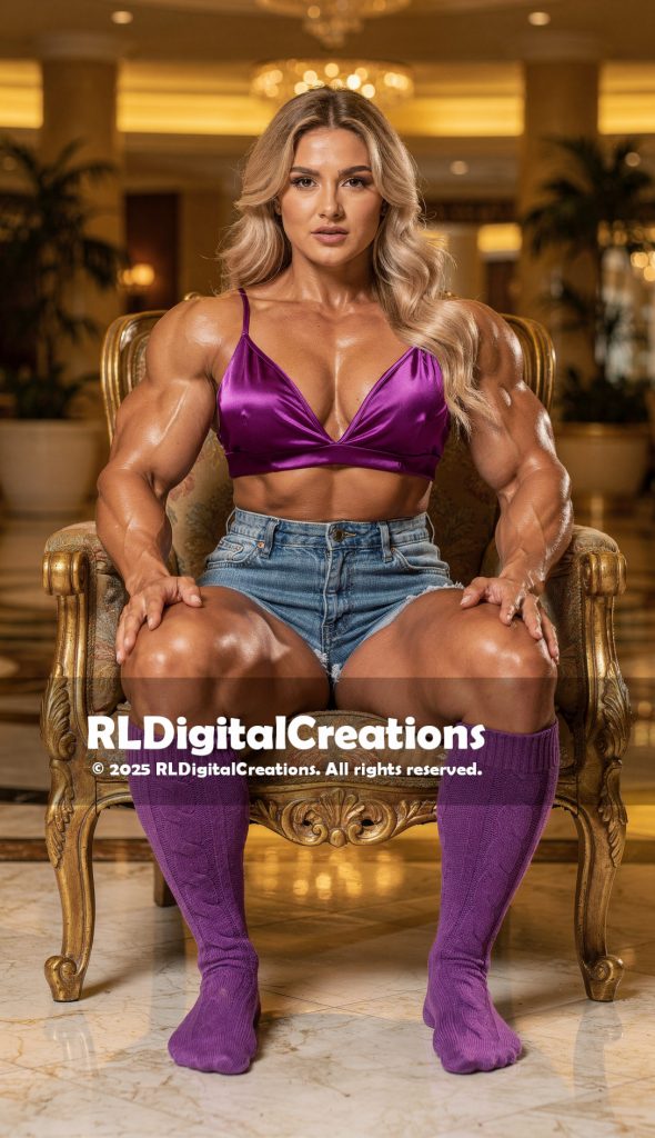 Purple Reign: The Regal Seated