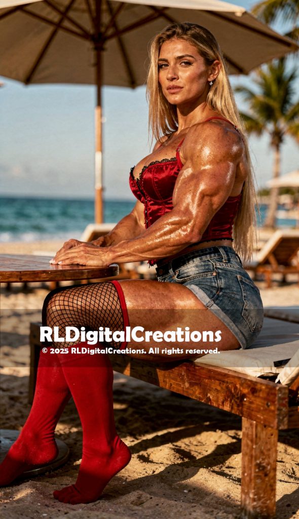 Crimson Tide: Muscular Beachside